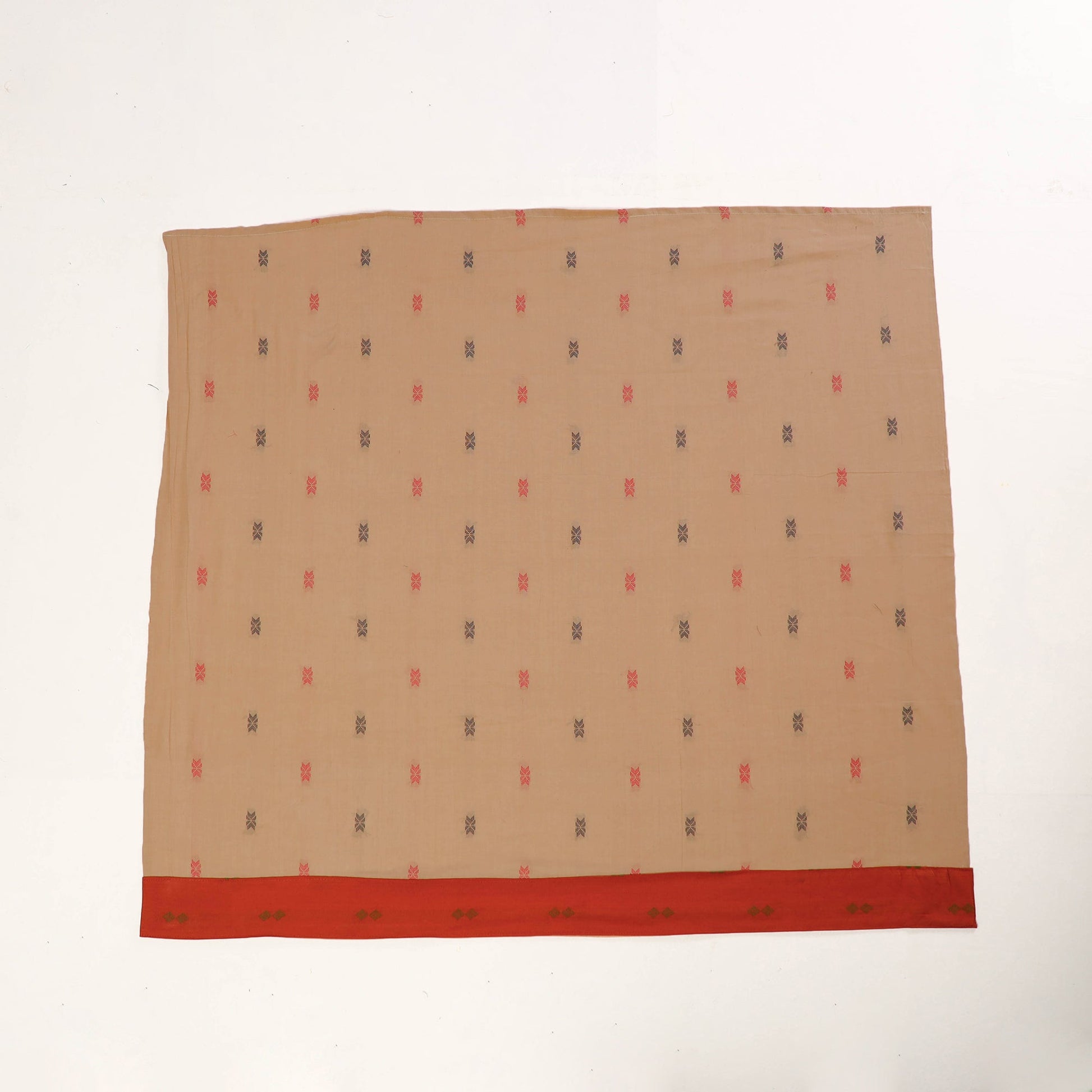 Brown - Rangoli Jacquard Cotton Blouse Piece