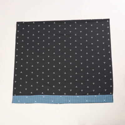 Black - Rangoli Jacquard Cotton Blouse Piece