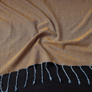 Brown - Mangalagiri Handloom Cotton Stole with Tassels