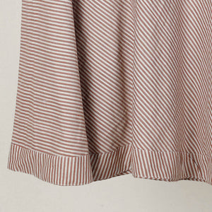 Brown - Plain Handloom Jhiri Cotton Wrap Around Skirt