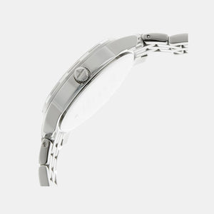 Fashion Women Quartz Black Dial Analog Stainless Steel Watch T2N147