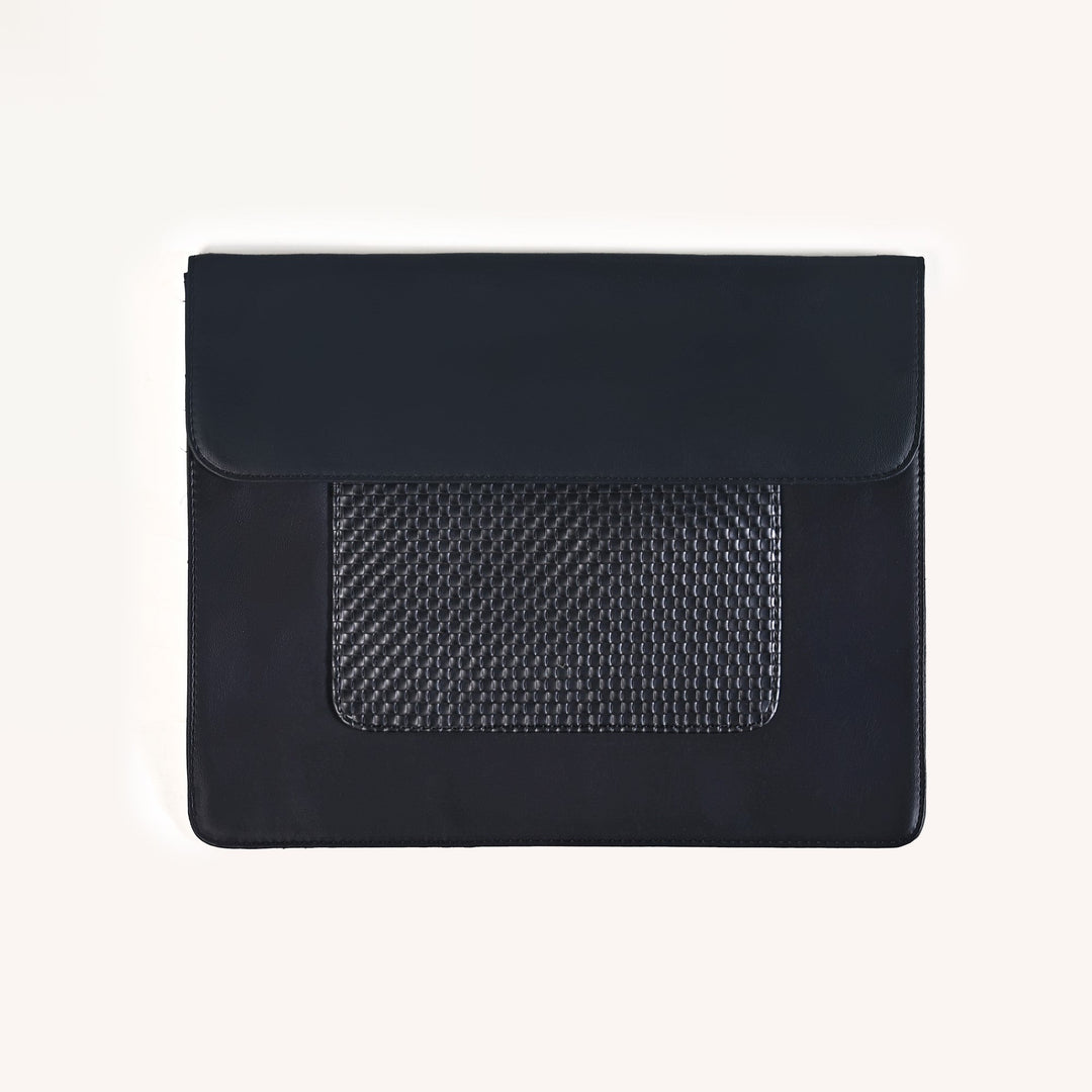 Black Multipurpose Office Folder With Zipper Pocket