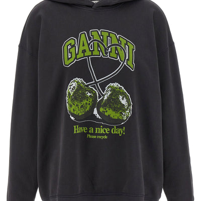Ganni Basic Jersey Cherry Hoodie