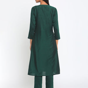 Green Silk Angrakha Set | Relove