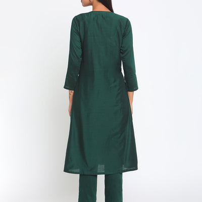 Green Silk Angrakha Set | Relove