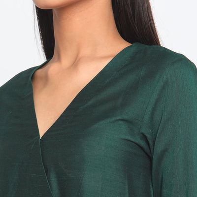 Green Silk Angrakha Set | Relove