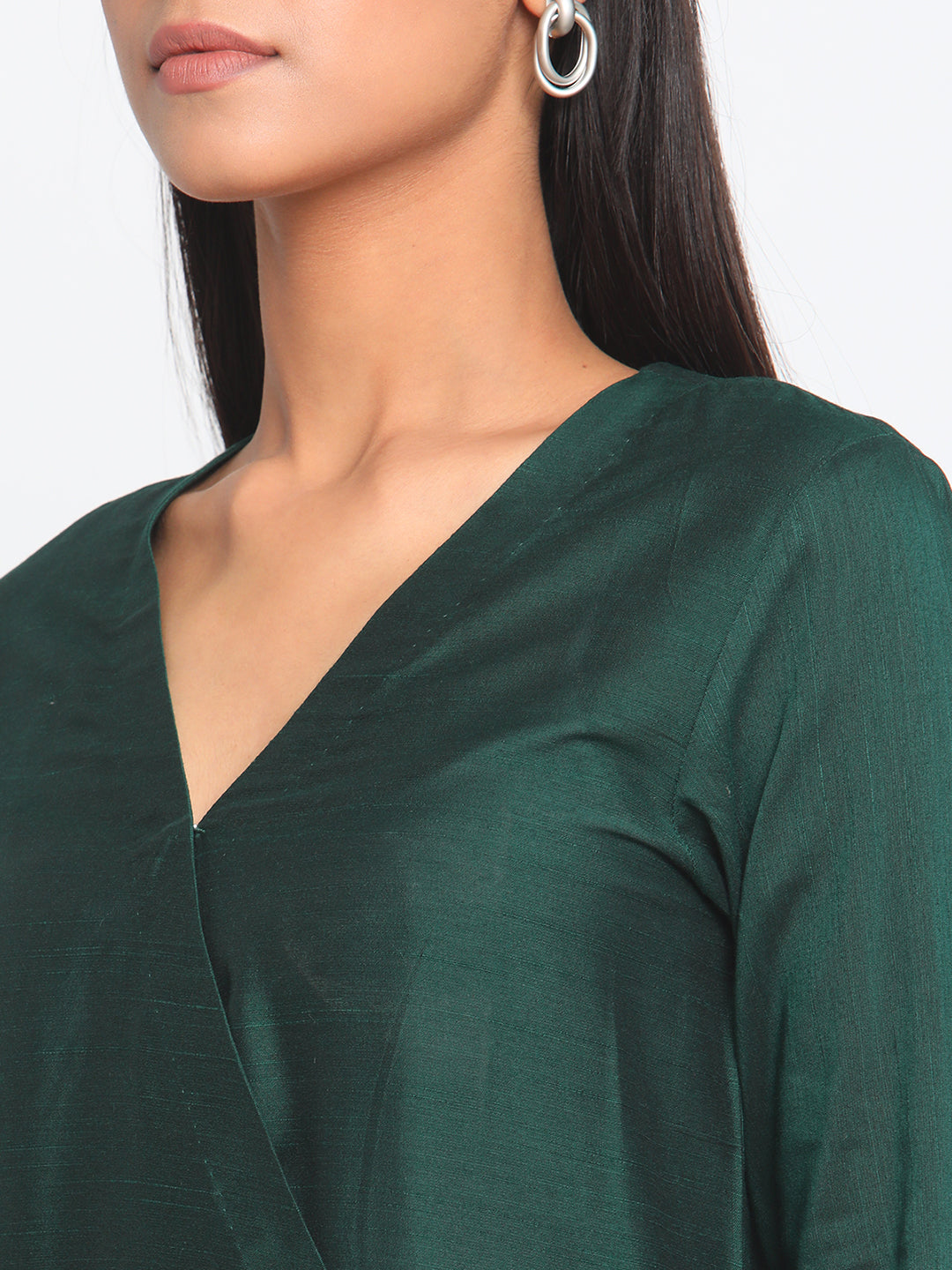 Green Silk Angrakha Set | Relove