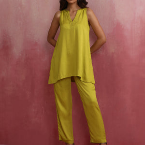 trueBrowns Lime Green Short Co-ord set