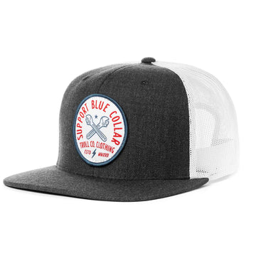 Heather Charcoal/White