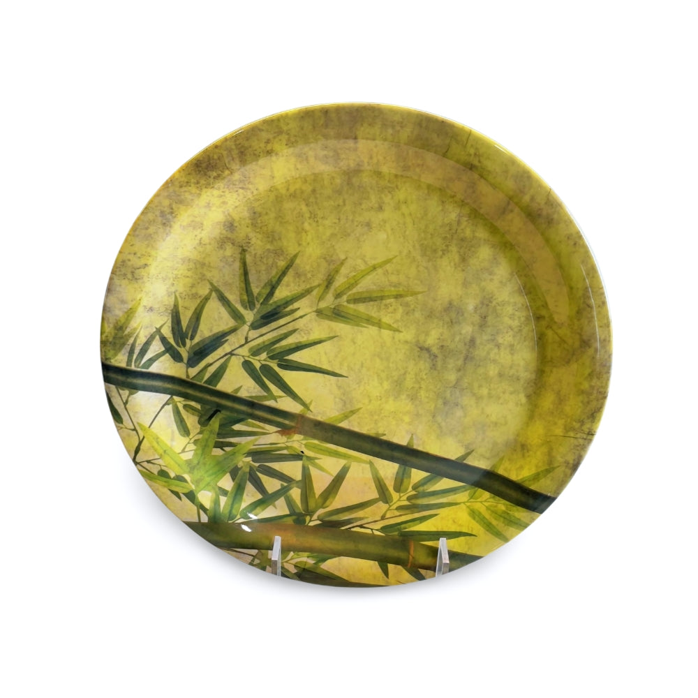 Terraware Melamine Bamboo Bliss Round Dinner Set | Set of 31 Pcs
