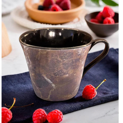 Terraware Melamine Milk Mug | Brown Marble | 1 Pc