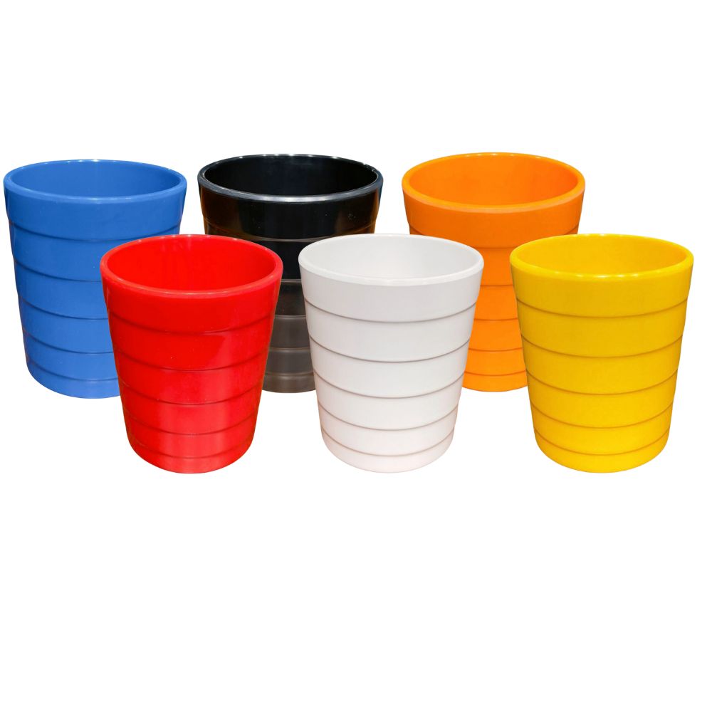 Terraware Melamine Glossy Glass | Set of 6 Pcs