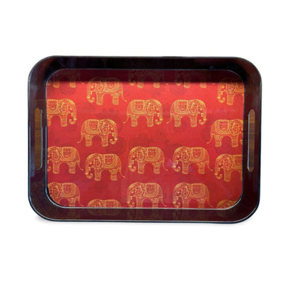 Terraware Melamine Red Elia Bed Tray | 1 Pc