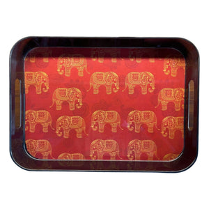 Terraware Melamine Red Elia Bed Tray | 1 Pc