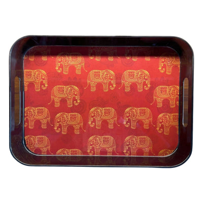 Terraware Melamine Red Elia Bed Tray | 1 Pc