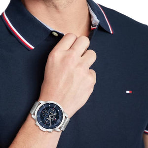 Tommy Hilfiger Luca Blue Dial Men 50mm