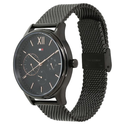 Tommy Hilfiger Damon Black Dial Men 44mm