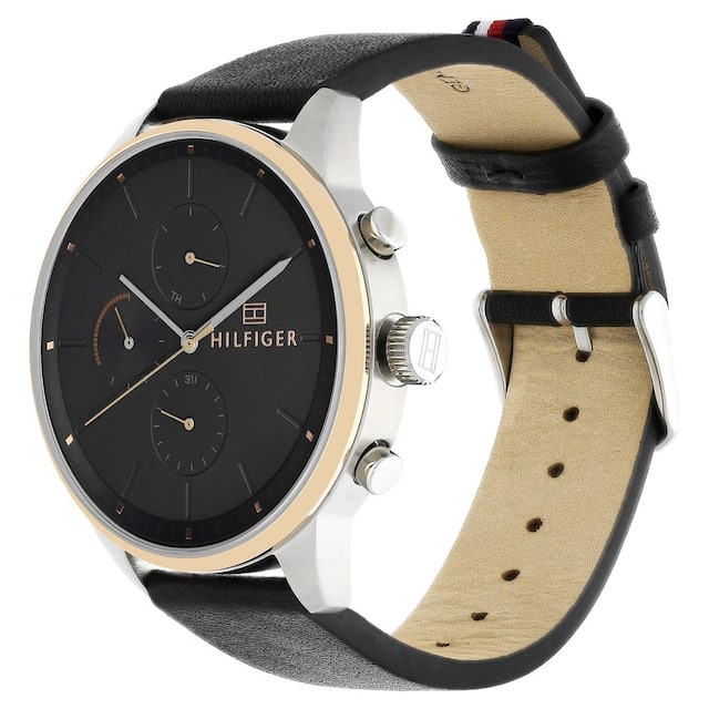 Tommy Hilfiger Quartz Black Dial Men 44mm
