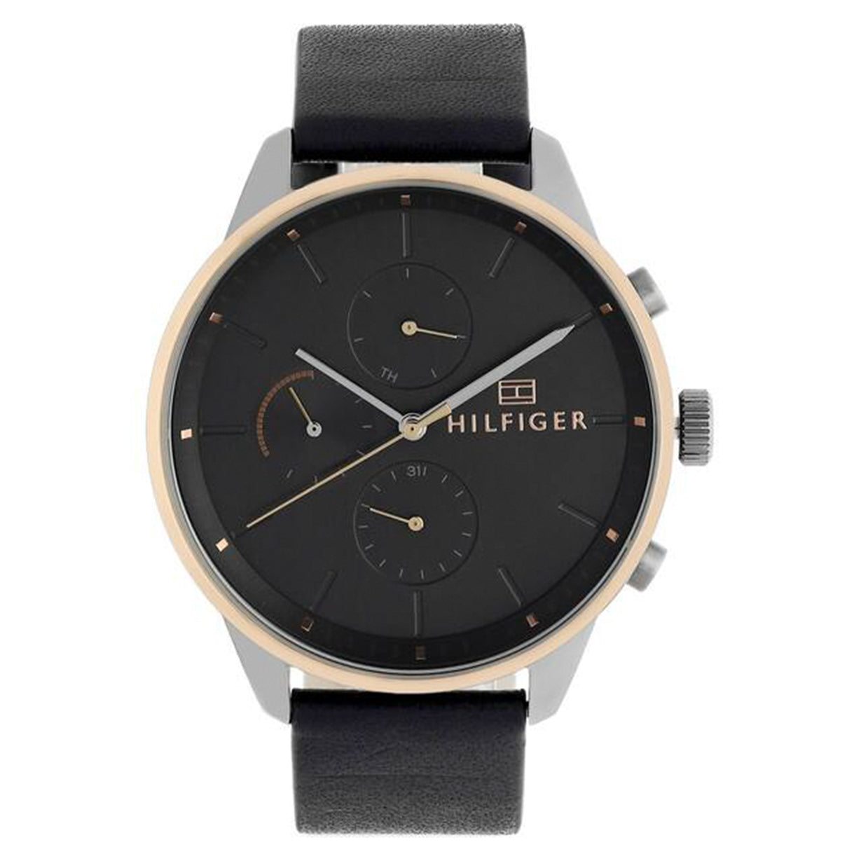 Tommy Hilfiger Quartz Black Dial Men 44mm