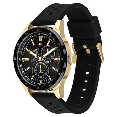 Tommy Hilfiger Austin Black Dial Men 44mm