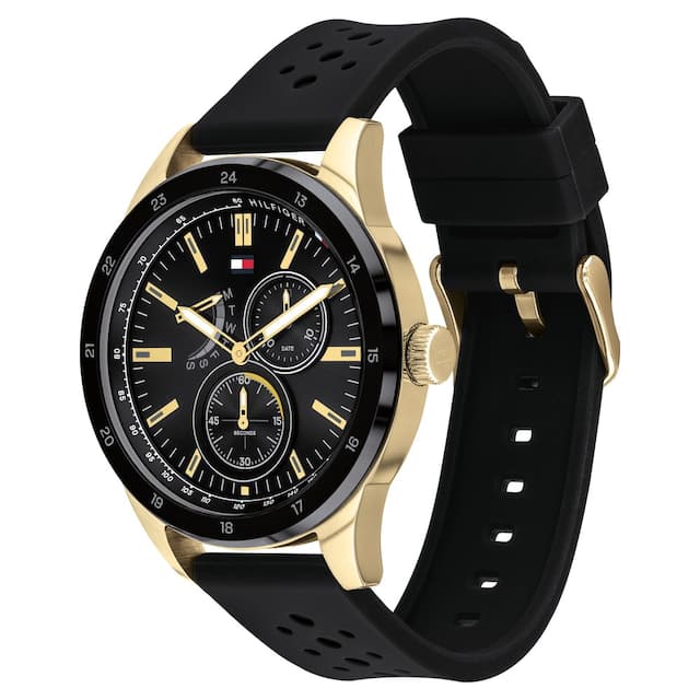Tommy Hilfiger Austin Black Dial Men 44mm