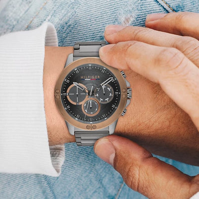 Tommy Hilfiger Harley Grey Dial Men 46mm