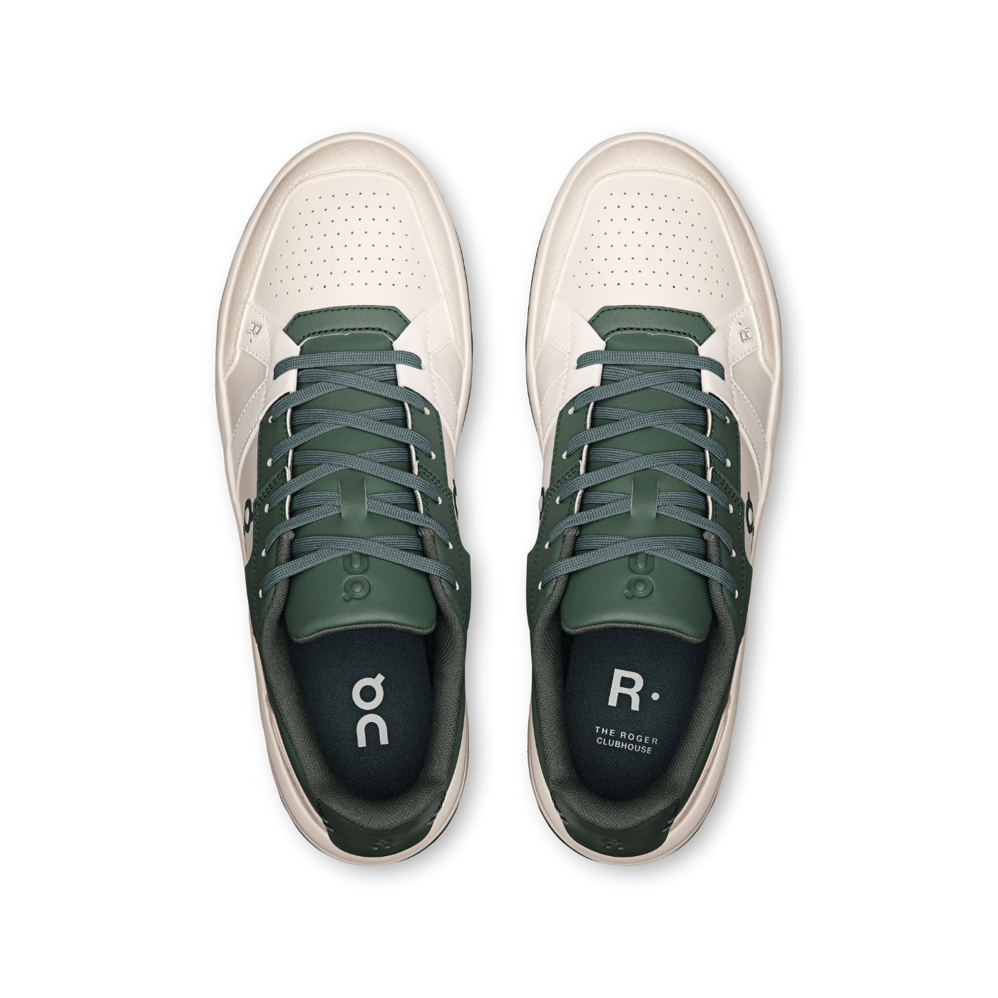 On Running THE ROGER Clubhouse White Olive
