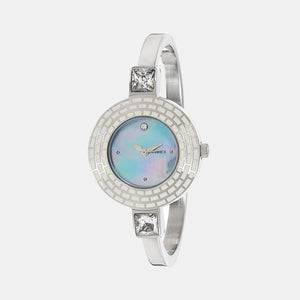 Bangled Women Quartz Mother Of Pearl Dial Analog Stainless Steel Watch TI000N30300