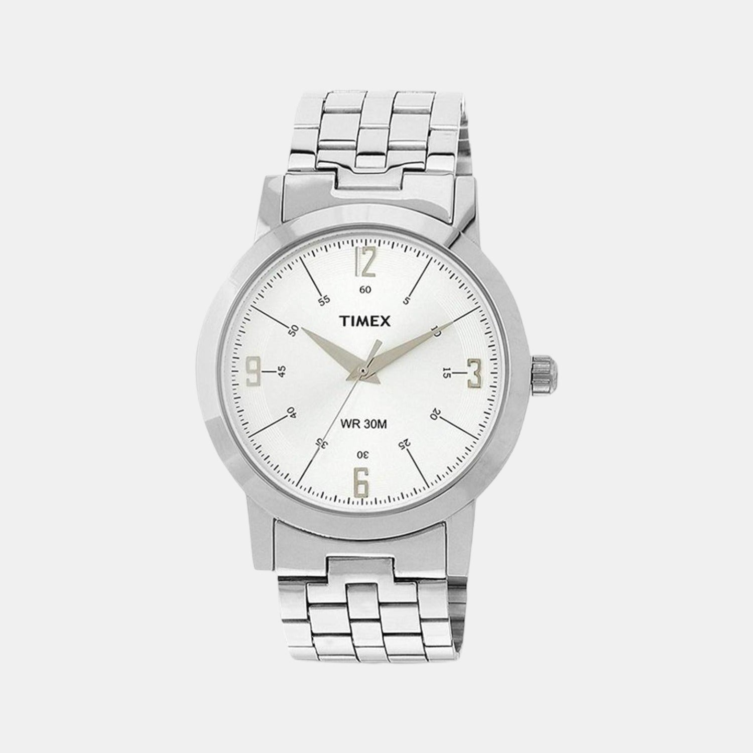 Classics Men Quartz Silver Dial Analog Stainless Steel Watch TI000T10400
