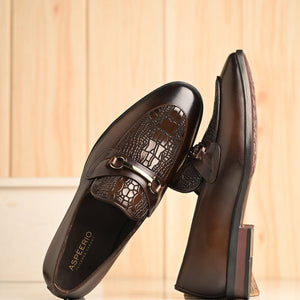 Titanium Party Loafers by Aspeerio