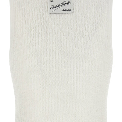 Elisabetta Franchi Ribbed Crop Top