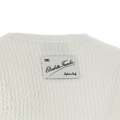 Elisabetta Franchi Ribbed Crop Top