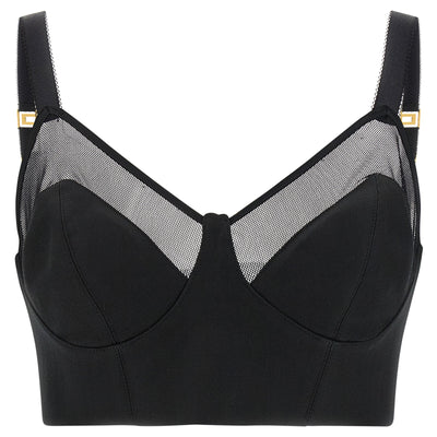 Elisabetta Franchi Cool Wool And Tulle Top
