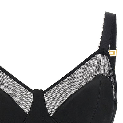 Elisabetta Franchi Cool Wool And Tulle Top