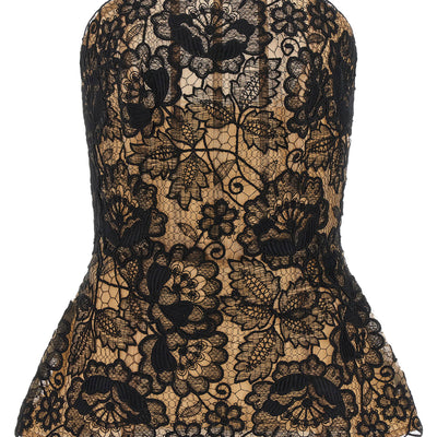 Elie Saab Guipure Lace Corset