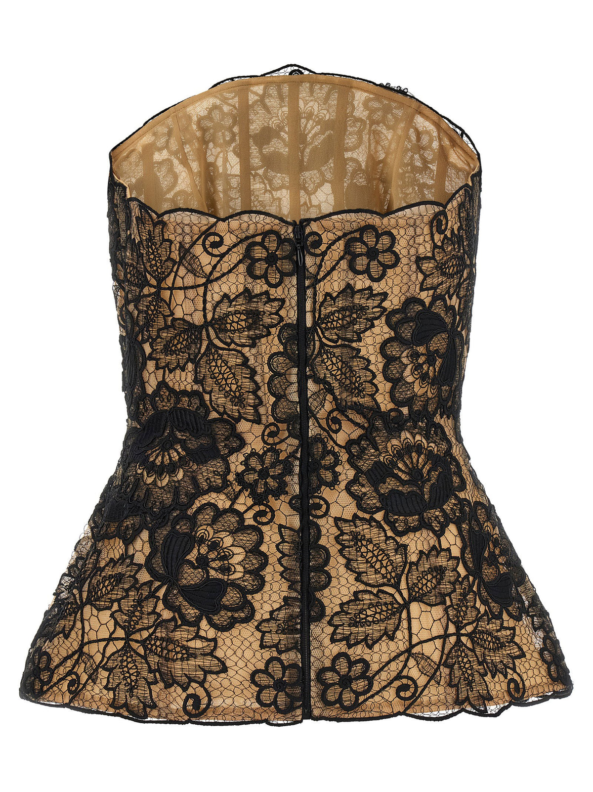 Elie Saab Guipure Lace Corset