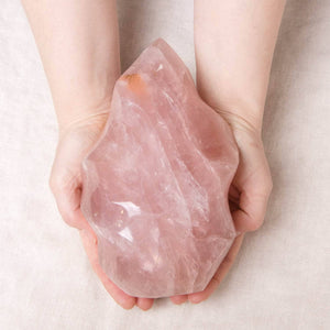 Rose Quartz Flame Crystals