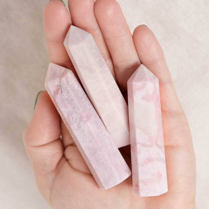 Pink Opal Crystal Point - AAA Premium Quality