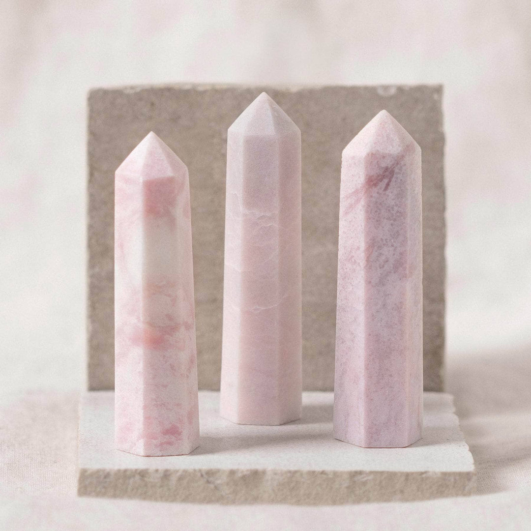 Pink Opal Crystal Point - AAA Premium Quality