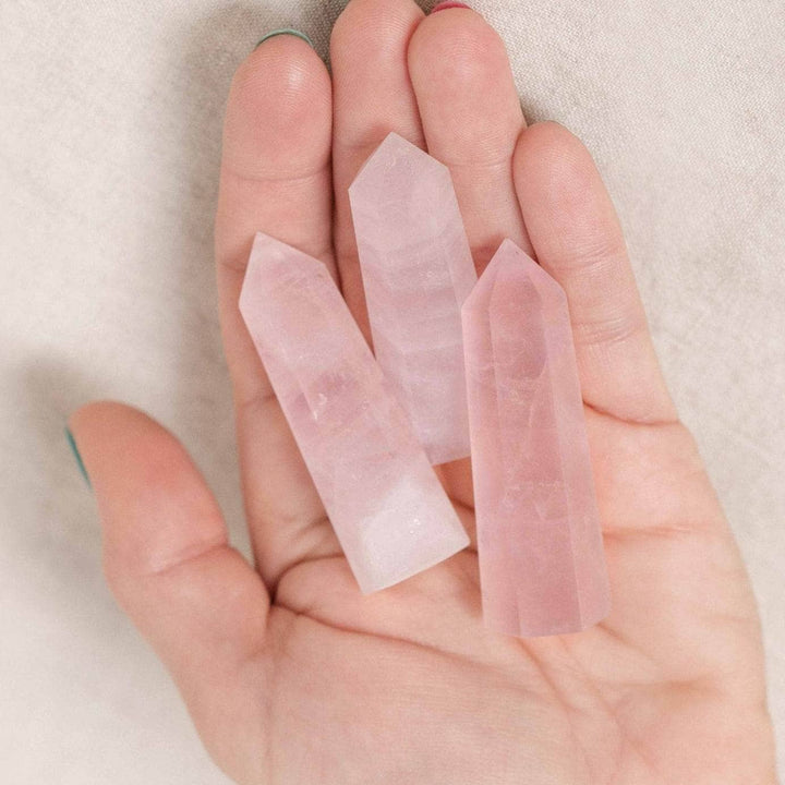 Rose Quartz Crystal Point - AAA Premium Quality