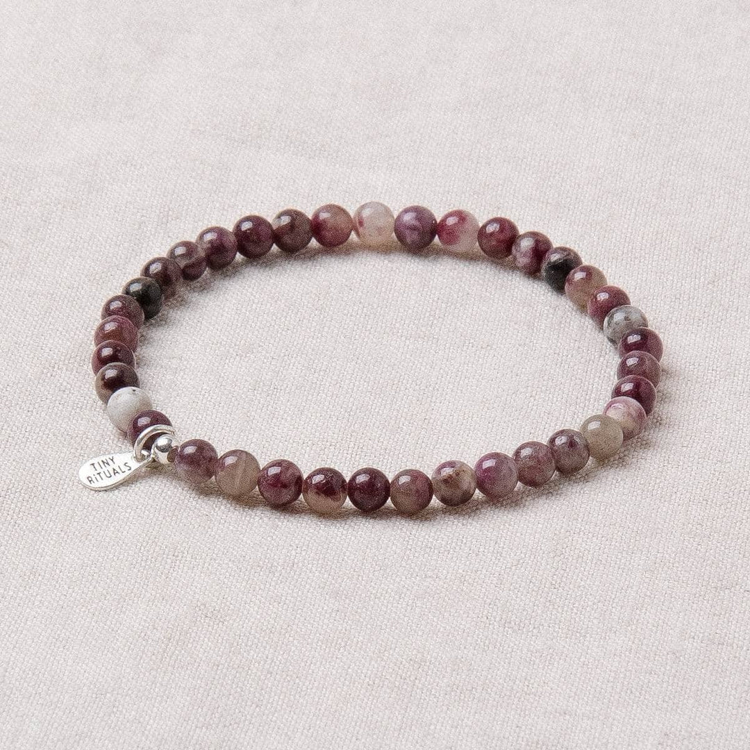 Natural Plum Blossom Tourmaline Energy Bracelet