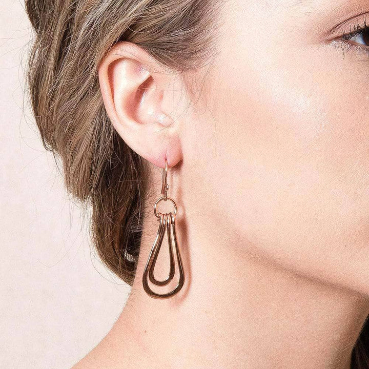 Copper Wire Wrap Earrings - Limited Edition