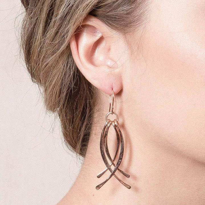 Copper Wire Wrap Earrings - Limited Edition