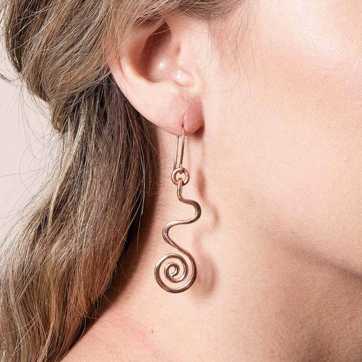 Copper Wire Wrap Earrings - Limited Edition