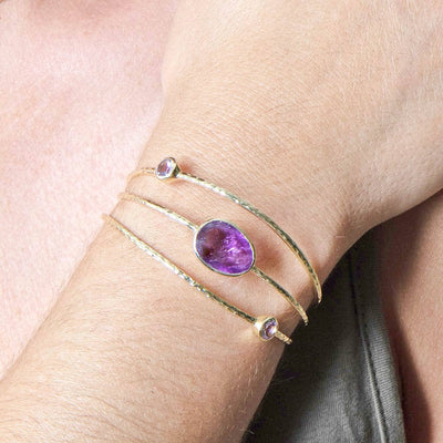 Amethyst Golden Bracelet