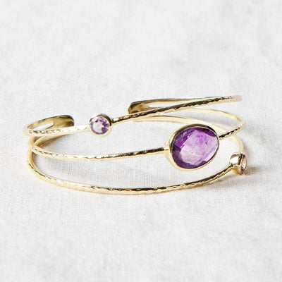 Amethyst Golden Bracelet