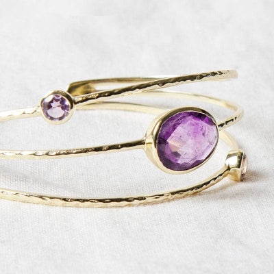 Amethyst Golden Bracelet