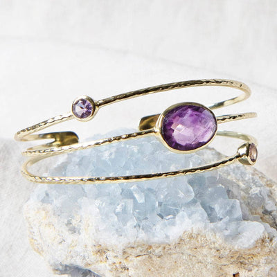 Amethyst Golden Bracelet
