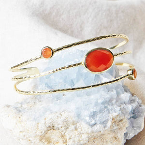Carnelian Golden Bracelet