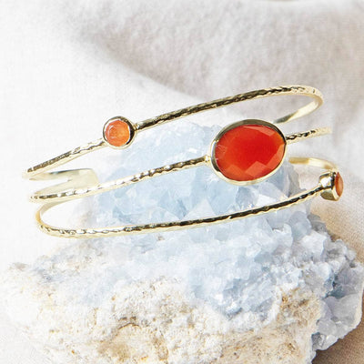 Carnelian Golden Bracelet